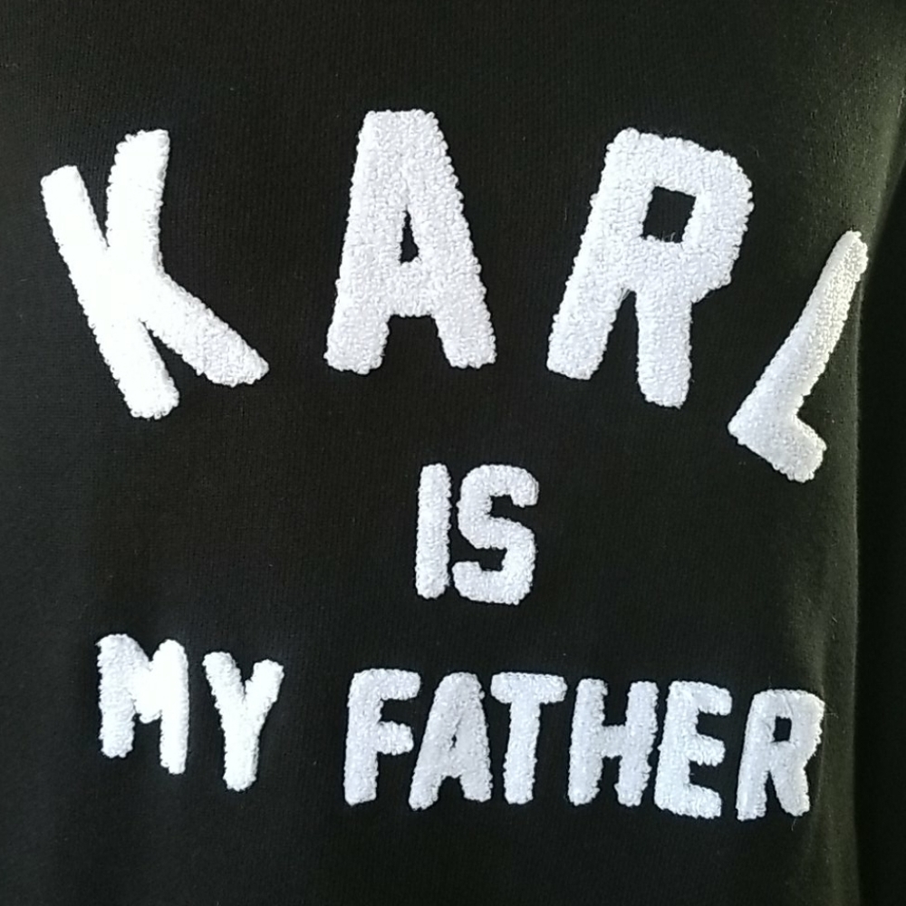 ELEVEN PARIS // ltd ed celebrity fave karl is my father pullover sweatshirt - Picture 4 of 16